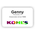 Name Badge w/Full Color Imprint & Personalization, Laminated